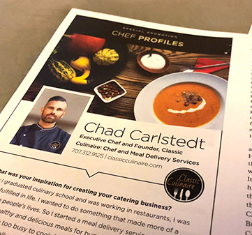 Classic Culinaire Catering, Event and Personal Chef Services SF Magazine